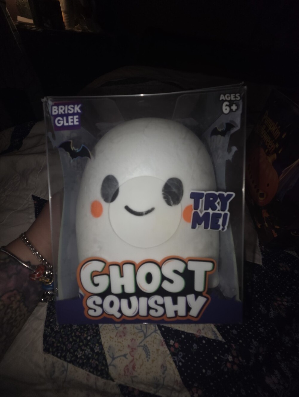 White Ghost Squishy Toy - Soft Stress Reliever